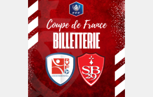 Ouverture de la billetterie en ligne match de coupe de France contre le Stade Brestois 29