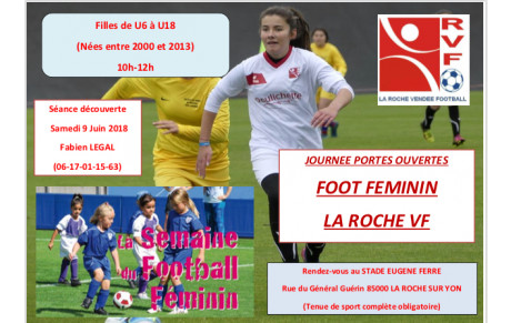 FÉMININES : JOURNÉE PORTES OUVERTES À LA ROCHE VF 