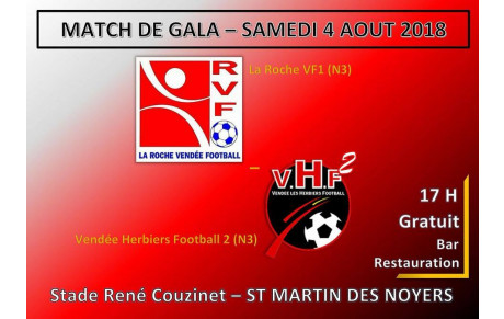 LA ROCHE VF / VHF2 POUR UN MATCH DE GALA  À ST MARTIN DES NOYERS