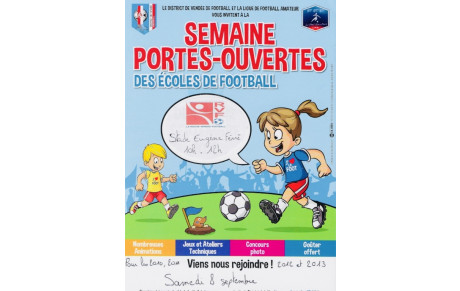 JOURNÉE PORTES OUVERTES POUR LES JEUNES FOOTBALLEURS