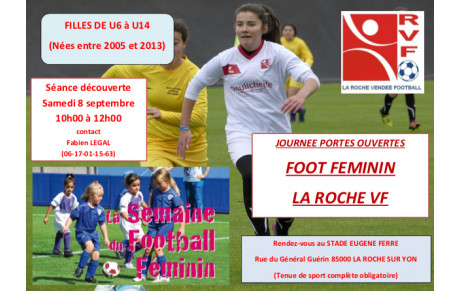JOURNÉE PORTES OUVERTES POUR LES FÉMININES