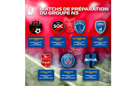 Matchs de préparation du Groupe N3