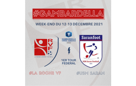 Adversaire connu pour le 1er tour fédéral de la coupe Gambardella ! 