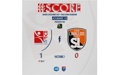 J10 : La Roche VF 1 - 0 Stade lavallois