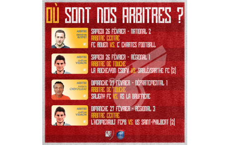 Où sont nos arbitres ?